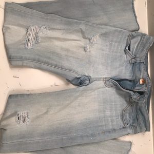 American Eagle Light washed jeans.